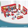 JIESTAR 55000 non  CỬA HÀNG TIỆN LỢI 24 GIỜ bộ đồ chơi xếp lắp ráp ghép mô hình City SHUTTLE SHOP Thành Phố 845 khối