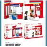 JIESTAR 55000 non  CỬA HÀNG TIỆN LỢI 24 GIỜ bộ đồ chơi xếp lắp ráp ghép mô hình City SHUTTLE SHOP Thành Phố 845 khối