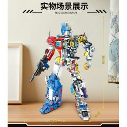 6066 non  VUA NGƯỜI MÁY bộ đồ chơi xếp lắp ráp ghép mô hình Movie & Game Phim Và Trò Chơi 1088 khối