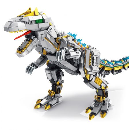 PanlosBrick 611015 Panlos Brick 611015 non  ALLOSAURUS CƠ KHÍ LỚN bộ đồ chơi xếp lắp ráp ghép mô hình MECHANICAL DINOSAUR ALLOSAURUS 1735 khối