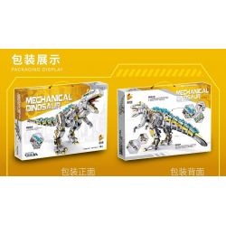 PanlosBrick 611015 Panlos Brick 611015 non  ALLOSAURUS CƠ KHÍ LỚN bộ đồ chơi xếp lắp ráp ghép mô hình MECHANICAL DINOSAUR ALLOSAURUS 1735 khối