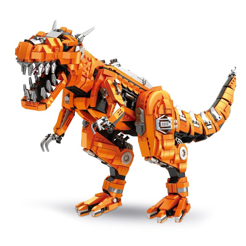 PanlosBrick 611014 Panlos Brick 611014 non  TYRANNOSAURUS REX CƠ KHÍ LỚN bộ đồ chơi xếp lắp ráp ghép mô hình MECHANICAL DINOSAUR TYRANNOSAURUS RES 2065 khối