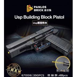 PanlosBrick 670016 Panlos Brick 670016 non  MÔ HÌNH SÚNG LỤC USP bộ đồ chơi xếp lắp ráp ghép mô hình Gun 390 khối