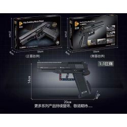 PanlosBrick 670016 Panlos Brick 670016 non  MÔ HÌNH SÚNG LỤC USP bộ đồ chơi xếp lắp ráp ghép mô hình Gun 390 khối