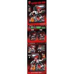 TANK 9210 non  NGƯỜI ĐÀN ÔNG CƯA MÁY bộ đồ chơi xếp lắp ráp ghép mô hình Movie & Game ELECTRIC SAW MAN Phim Và Trò Chơi 2013 khối