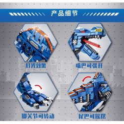 PanlosBrick 611013 Panlos Brick 611013 non  SPINOSAURUS CƠ KHÍ LỚN bộ đồ chơi xếp lắp ráp ghép mô hình MECHANICAL DINOSAUR SPINOSAURUS 1889 khối