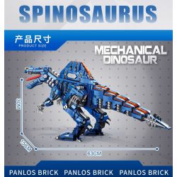 PanlosBrick 611013 Panlos Brick 611013 non  SPINOSAURUS CƠ KHÍ LỚN bộ đồ chơi xếp lắp ráp ghép mô hình MECHANICAL DINOSAUR SPINOSAURUS 1889 khối