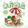 WEKKI 516952A non  POUNDS CỦA GIAN HÀNG THỰC PHẨM DƯA HẤU bộ đồ chơi xếp lắp ráp ghép mô hình