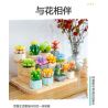 FEMIBOX S2201 2201 non  CHỮA LÀNH MỌNG NƯỚC 12 LOẠI bộ đồ chơi xếp lắp ráp ghép mô hình Flowers PLANTS SUCCULENT Hoa 1095 khối
