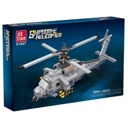 JIESTAR 61047 non  MÁY BAY TRỰC THĂNG TRÊN TÀU bộ đồ chơi xếp lắp ráp ghép mô hình Military Army SHIPBORNE HELICOPTER Quân Sự Bộ Đội 1264 khối