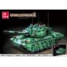 JIESTAR 61037 non  XE TĂNG CHIẾN ĐẤU CHỦ LỰC CHALLENGER 2E CỦA ANH bộ đồ chơi xếp lắp ráp ghép mô hình Military Army Quân Sự Bộ Đội 1298 khối