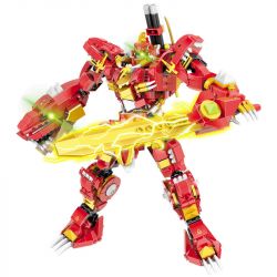 DOUBLE HEIGHT 30501 non  WARFRAME TYRANNOSAURUS REX MECH bộ đồ chơi xếp lắp ráp ghép mô hình 766 khối