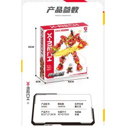 DOUBLE HEIGHT 30501 non  WARFRAME TYRANNOSAURUS REX MECH bộ đồ chơi xếp lắp ráp ghép mô hình 766 khối