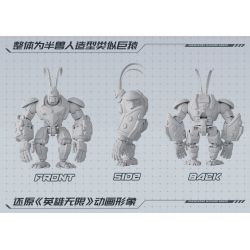 BLOKS 85010 non  ANH HÙNG VÔ TẬN VUA KHỈ bộ đồ chơi xếp lắp ráp ghép mô hình MACHING ARMOR 386 khối