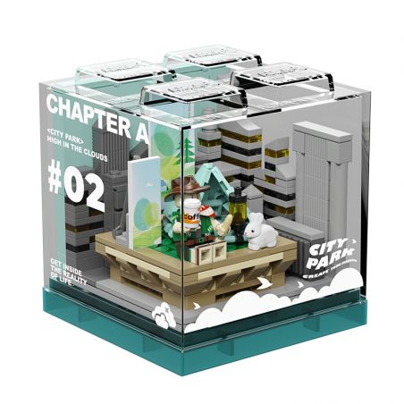 X AREA-X AX0081 0081 non  CẮM TRẠI THÀNH PHỐ bộ đồ chơi xếp lắp ráp ghép mô hình X-BOX