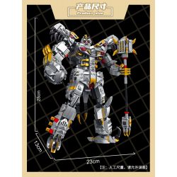 PanlosBrick 621025 Panlos Brick 621025 non  CƠ GIÁP THÉP KHỦNG LONG GRIMLOCK bộ đồ chơi xếp lắp ráp ghép mô hình Movie & Game MECHA OF STEEL Phim Và Trò Chơi 1106 khối