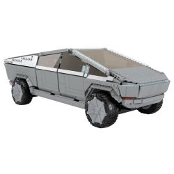 MEGA BLOKS GWW84 non  XE BÁN TẢI ĐIỆN TESLA 1:12 tỷ lệ 1:12 bộ đồ chơi xếp lắp ráp ghép mô hình Creator Expert TESLA CYBERTRUCK Chuyên Gia Sáng Tạo 3283 khối