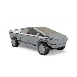 MEGA BLOKS GWW84 non  XE BÁN TẢI ĐIỆN TESLA 1:12 tỷ lệ 1:12 bộ đồ chơi xếp lắp ráp ghép mô hình Creator Expert TESLA CYBERTRUCK Chuyên Gia Sáng Tạo 3283 khối