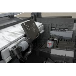 MEGA BLOKS GWW84 non  XE BÁN TẢI ĐIỆN TESLA 1:12 tỷ lệ 1:12 bộ đồ chơi xếp lắp ráp ghép mô hình Creator Expert TESLA CYBERTRUCK Chuyên Gia Sáng Tạo 3283 khối