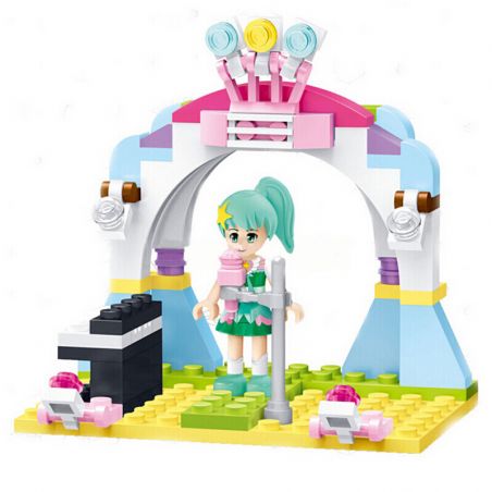 STAR DIAMOND 82504 non  BUỔI HÒA NHẠC TRONG MƠ CỦA NGÔI SAO BABE bộ đồ chơi xếp lắp ráp ghép mô hình Balala The Fairies EMMA Các Nàng Tiên Nhỏ Tinh Nghịch 72 khối