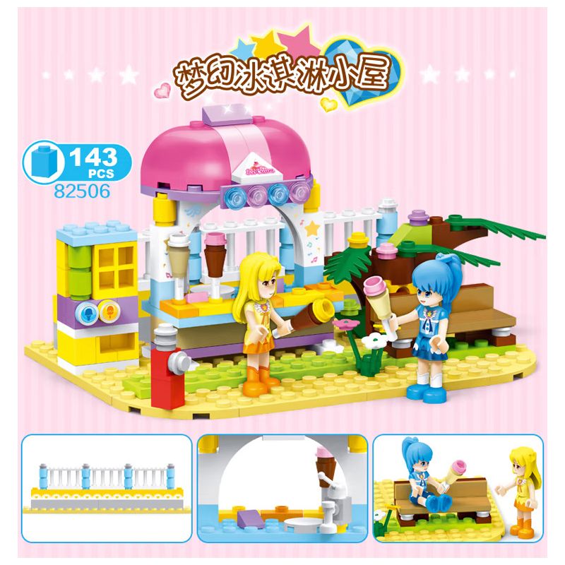 STAR DIAMOND 82506 non  LỀU KEM TRONG MƠ bộ đồ chơi xếp lắp ráp ghép mô hình Balala The Fairies Các Nàng Tiên Nhỏ Tinh Nghịch 143 khối