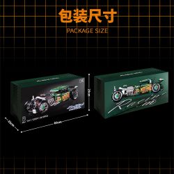 SHARP MODEL JIMU LIANGPIN 10509 non  XE CỔ SỬA ĐỔI CHẤT NỔ HOT ROD 1949 tỷ lệ 1:8 bộ đồ chơi xếp lắp ráp ghép mô hình Racers MODIFIED VEHICLE Đua Tốc Độ 2618 khối