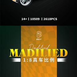 SHARP MODEL JIMU LIANGPIN 10509 non  XE CỔ SỬA ĐỔI CHẤT NỔ HOT ROD 1949 tỷ lệ 1:8 bộ đồ chơi xếp lắp ráp ghép mô hình Racers MODIFIED VEHICLE Đua Tốc Độ 2618 khối