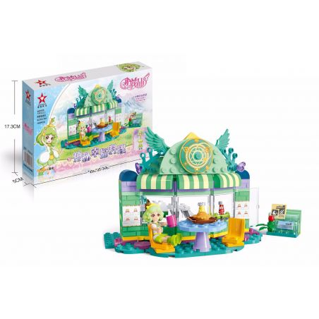 STAR DIAMOND 80644 non  BÍ ???N HẠNH PHÚC ???M THỰC bộ đồ chơi xếp lắp ráp ghép mô hình Little Flower Fairy Nàng Tiên Hoa Nhỏ 163 khối