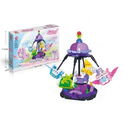STAR DIAMOND 80641 non  NÀNG TIÊN HOA XOAY TRÒN VÀ BAY bộ đồ chơi xếp lắp ráp ghép mô hình Little Flower Fairy Nàng Tiên Hoa Nhỏ 162 khối
