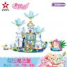 STAR DIAMOND 80681 non  LÂU ĐÀI PHÉP THUẬT CỔ TÍCH HOA bộ đồ chơi xếp lắp ráp ghép mô hình Little Flower Fairy Nàng Tiên Hoa Nhỏ 698 khối