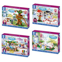 ZHEGAO QL1101 1101 non  CẢNH LÂU ĐÀI WINDSOR 4 LOẠI bộ đồ chơi xếp lắp ráp ghép mô hình Girl Con Gái 436 khối