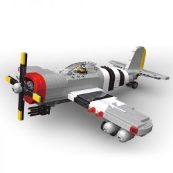 JIESTAR 23046 non  CHIẾN TRANH THẾ GIỚI THỨ HAI CỔ ĐIỂN P-47 bộ đồ chơi xếp lắp ráp ghép mô hình Military Army MILITARY WORLD Quân Sự Bộ Đội 669 khối