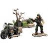 MEGA BLOKS FXW78 non  ĐỘT KÍCH XE MÁY bộ đồ chơi xếp lắp ráp ghép mô hình Call Of Duty MEGA CONSTRUX CALL OF DUTY LEGEND MOTORBIKE RAID 78 khối