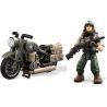 MEGA BLOKS FXW78 non  ĐỘT KÍCH XE MÁY bộ đồ chơi xếp lắp ráp ghép mô hình Call Of Duty MEGA CONSTRUX CALL OF DUTY LEGEND MOTORBIKE RAID 78 khối