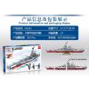 MINGDI K0281 0281 non  CHIẾN TRANH THẾ GIỚI THỨ HAI IOWA LỚP THIẾT GIÁP HẠM bộ đồ chơi xếp lắp ráp ghép mô hình Military Army Quân Sự Bộ Đội 823 khối