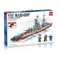 MINGDI K0280 0280 non  TUẦN DƯƠNG HẠM HẠNG NẶNG PRINZ EUGEN bộ đồ chơi xếp lắp ráp ghép mô hình Military Army Quân Sự Bộ Đội 828 khối