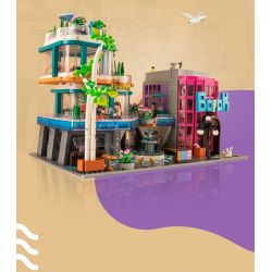 K BOX 10507 non  GIẤC MƠ VUÔNG bộ đồ chơi xếp lắp ráp ghép mô hình Modular Buildings FANTASY PLAZA Mô Hình Nhà Cửa 3140 khối