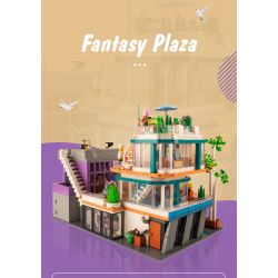K BOX 10507 non  GIẤC MƠ VUÔNG bộ đồ chơi xếp lắp ráp ghép mô hình Modular Buildings FANTASY PLAZA Mô Hình Nhà Cửa 3140 khối