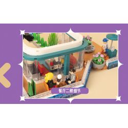 K BOX 10507 non  GIẤC MƠ VUÔNG bộ đồ chơi xếp lắp ráp ghép mô hình Modular Buildings FANTASY PLAZA Mô Hình Nhà Cửa 3140 khối