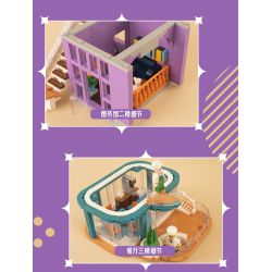 K BOX 10507 non  GIẤC MƠ VUÔNG bộ đồ chơi xếp lắp ráp ghép mô hình Modular Buildings FANTASY PLAZA Mô Hình Nhà Cửa 3140 khối