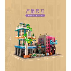 K BOX 10507 non  GIẤC MƠ VUÔNG bộ đồ chơi xếp lắp ráp ghép mô hình Modular Buildings FANTASY PLAZA Mô Hình Nhà Cửa 3140 khối