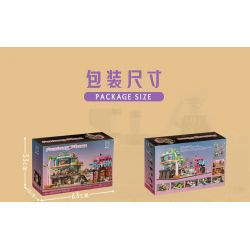 K BOX 10507 non  GIẤC MƠ VUÔNG bộ đồ chơi xếp lắp ráp ghép mô hình Modular Buildings FANTASY PLAZA Mô Hình Nhà Cửa 3140 khối