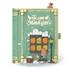 WEKKI 506184 non  CHÚC CÔ BÉ BÁN DIÊM bộ đồ chơi xếp lắp ráp ghép mô hình FAIRY TALE BOOK LITTER GIRL SELLING MATCHS 691 khối