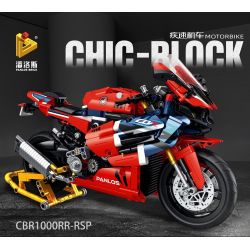 PanlosBrick 672008 Panlos Brick 672008 non  HONDA CBR1000RR PHIÊN BẢN ĐƯỜNG ĐUA bộ đồ chơi xếp lắp ráp ghép mô hình  Kỹ Thuật Công Nghệ Cao Mô Hình Phương Tiện 1017 khối