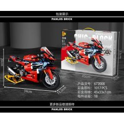 PanlosBrick 672008 Panlos Brick 672008 non  HONDA CBR1000RR PHIÊN BẢN ĐƯỜNG ĐUA bộ đồ chơi xếp lắp ráp ghép mô hình  Kỹ Thuật Công Nghệ Cao Mô Hình Phương Tiện 1017 khối
