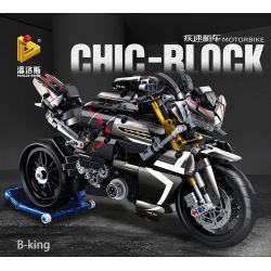 PanlosBrick 672007 Panlos Brick 672007 non  SUZUKI B-KING SUPER STREET FIGHTER tỷ lệ 1:6 bộ đồ chơi xếp lắp ráp ghép mô hình  Kỹ Thuật Công Nghệ Cao Mô Hình Phương Tiện 1056 khối