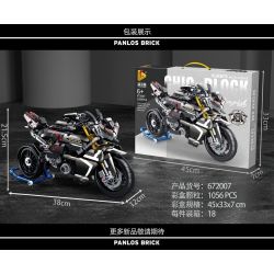 PanlosBrick 672007 Panlos Brick 672007 non  SUZUKI B-KING SUPER STREET FIGHTER tỷ lệ 1:6 bộ đồ chơi xếp lắp ráp ghép mô hình  Kỹ Thuật Công Nghệ Cao Mô Hình Phương Tiện 1056 khối