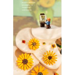 TOP TOY TC1501 1501 non  HOA HƯỚNG DƯƠNG TRONG BÌNH bộ đồ chơi xếp lắp ráp ghép mô hình Flowers SUNFLOWER IN VASE