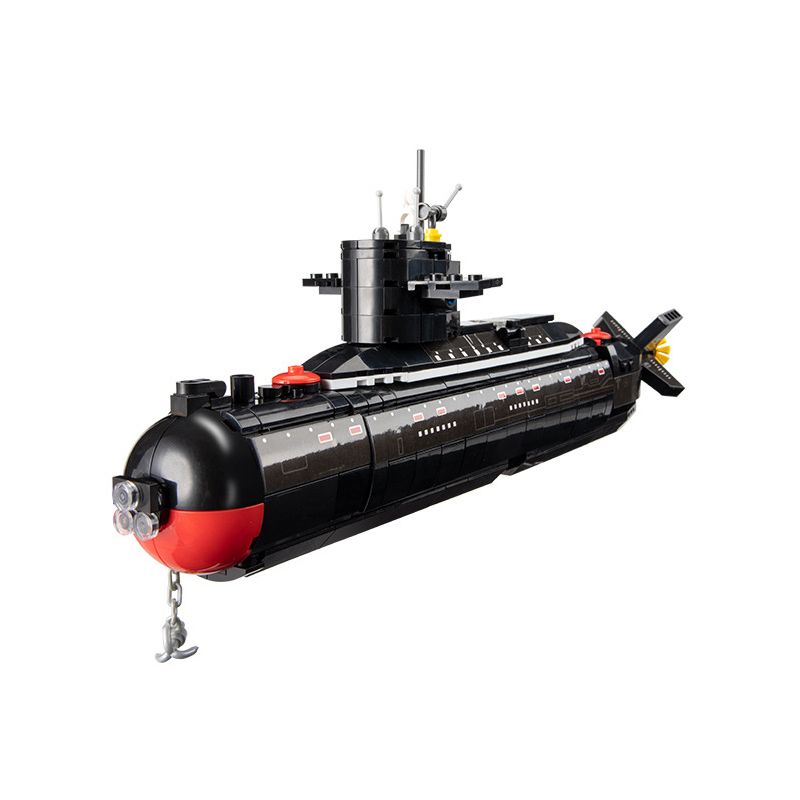 CAYI 2239 non  TÀU NGẦM HẠT NHÂN CHIẾN LƯỢC TYPE 094 bộ đồ chơi xếp lắp ráp ghép mô hình Military Army THE TYPE 094 STRATEGIC NUCLEAR SUBMARINE Quân Sự Bộ Đội 519 khối