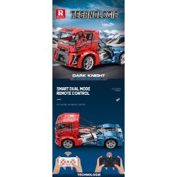 REOBRIX 11008 non  XE TẢI HIỆP SĨ SẮT VOLVO bộ đồ chơi xếp lắp ráp ghép mô hình  IRON KNIGHT / DARK KINGHT Kỹ Thuật Công Nghệ Cao Mô Hình Phương Tiện 2116 khối